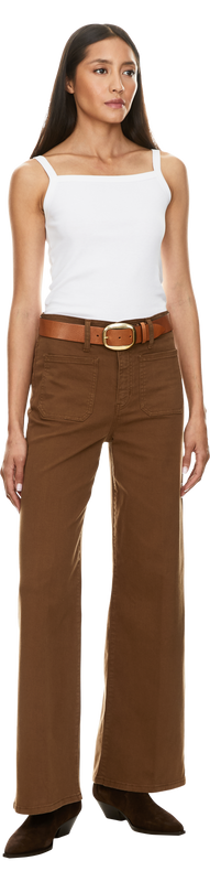 Wide-Leg Jeans 'Le Slim Palazzo' Braun