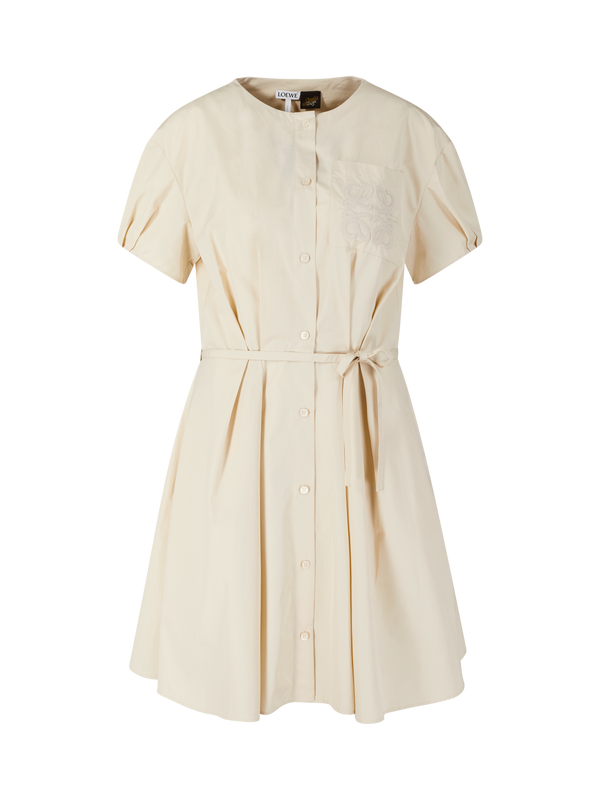 Hemdkleid Paula's Ibiza aus Baumwolle Beige