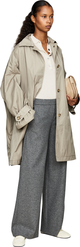 Weite Stoffhose 'Naley' Grau