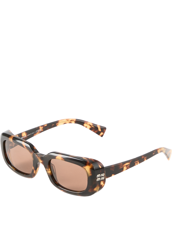 Rectangular sunglasses brown