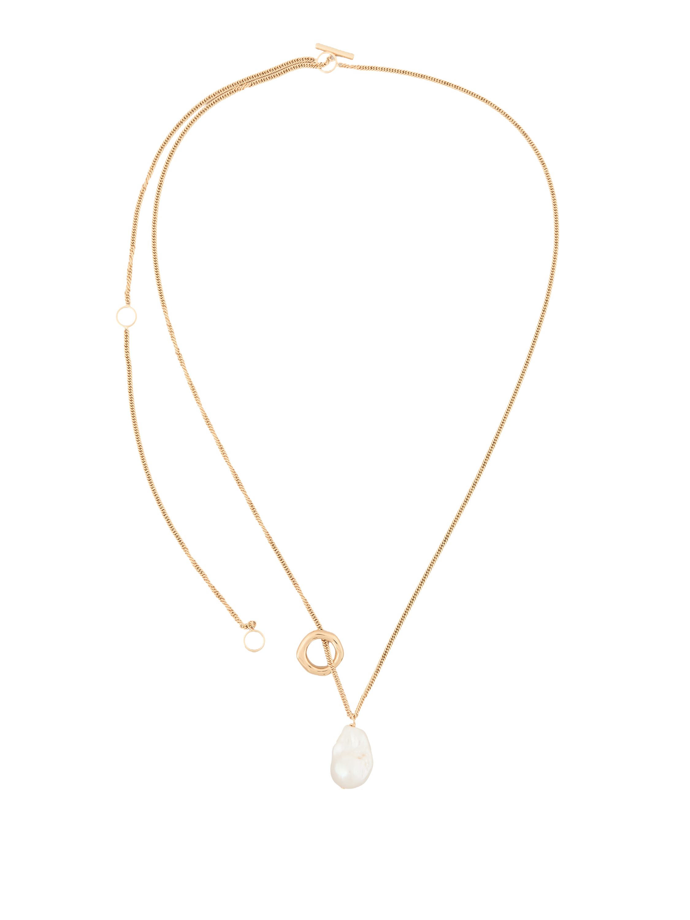 Halskette mit Logogravur Gold