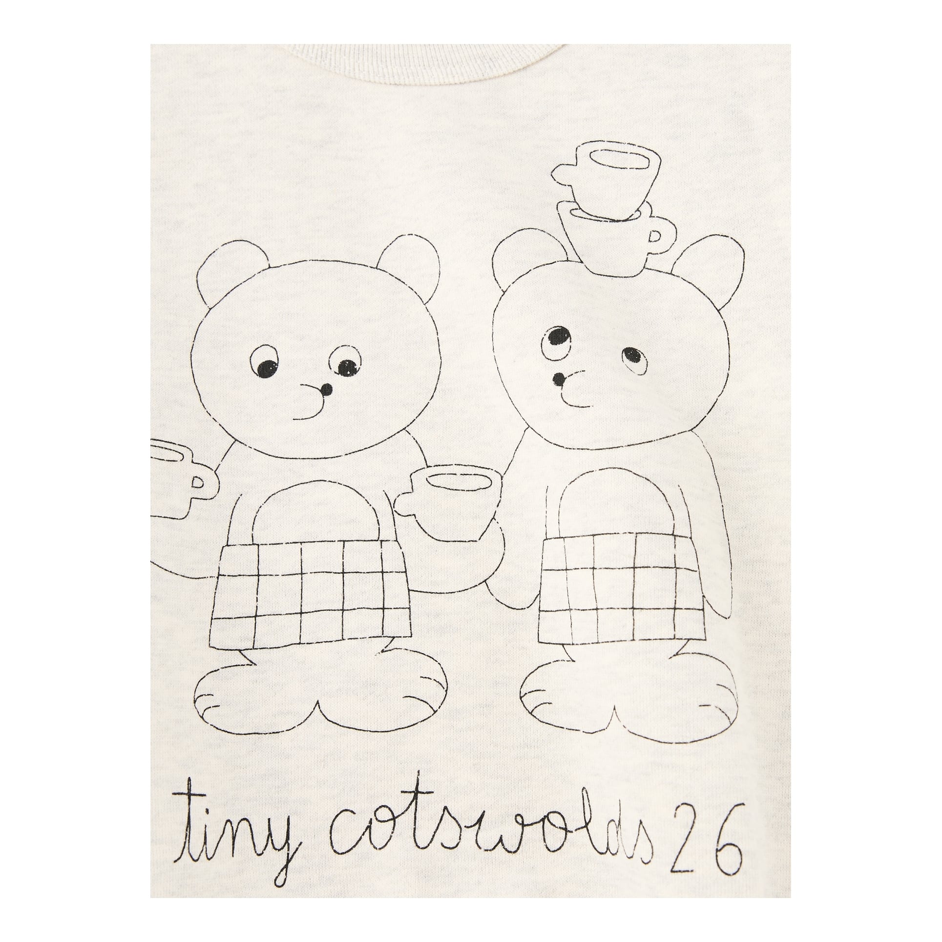TINYCOTTONS 'Tiny Tea Room Graphic' Sweatshirt – Grey, Detail view – UNGER.DE