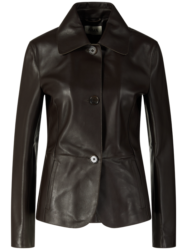 Lederjacke 'Carmen' Braun