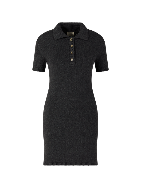 'Nehra' cashmere dress, charcoal grey