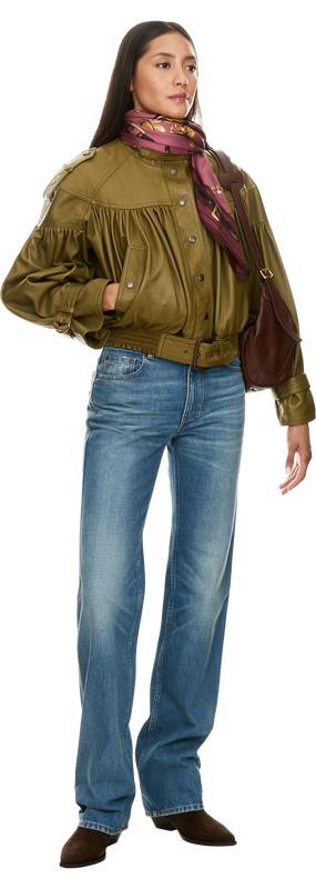 Eucalyptus lambskin jacket