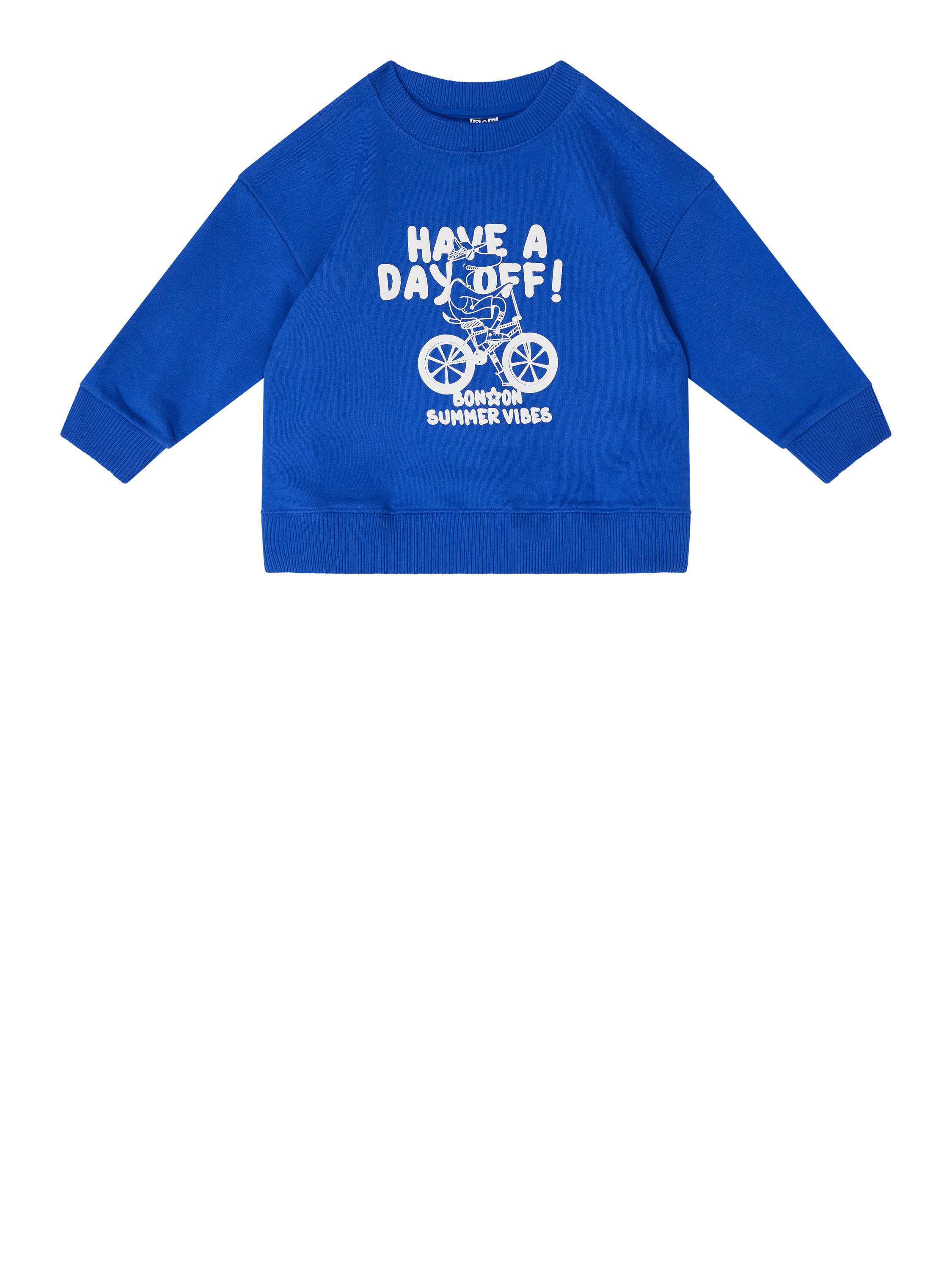 Bonton Sweatshirt 'Lame Dayoff' Blau, Produktansicht – UNGER.DE