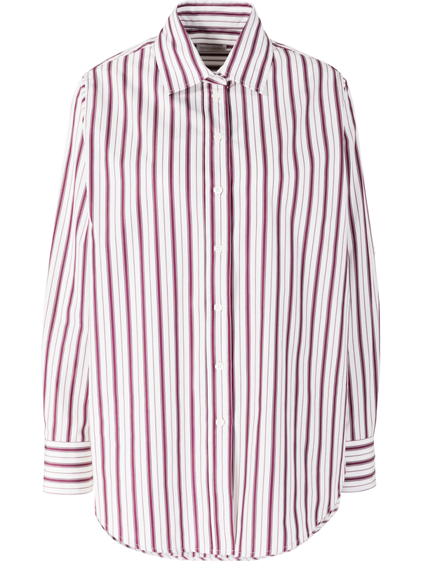 Gestreifte Hemdbluse 'Mel' Bordeaux