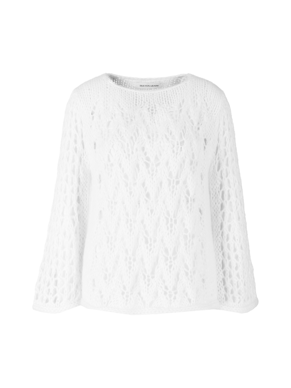 Mohair-Seidenpullover 'Lumeville' Off White
