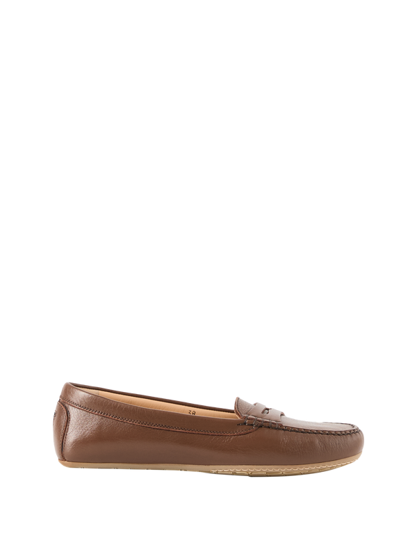 Penny Loafer aus Leder Braun