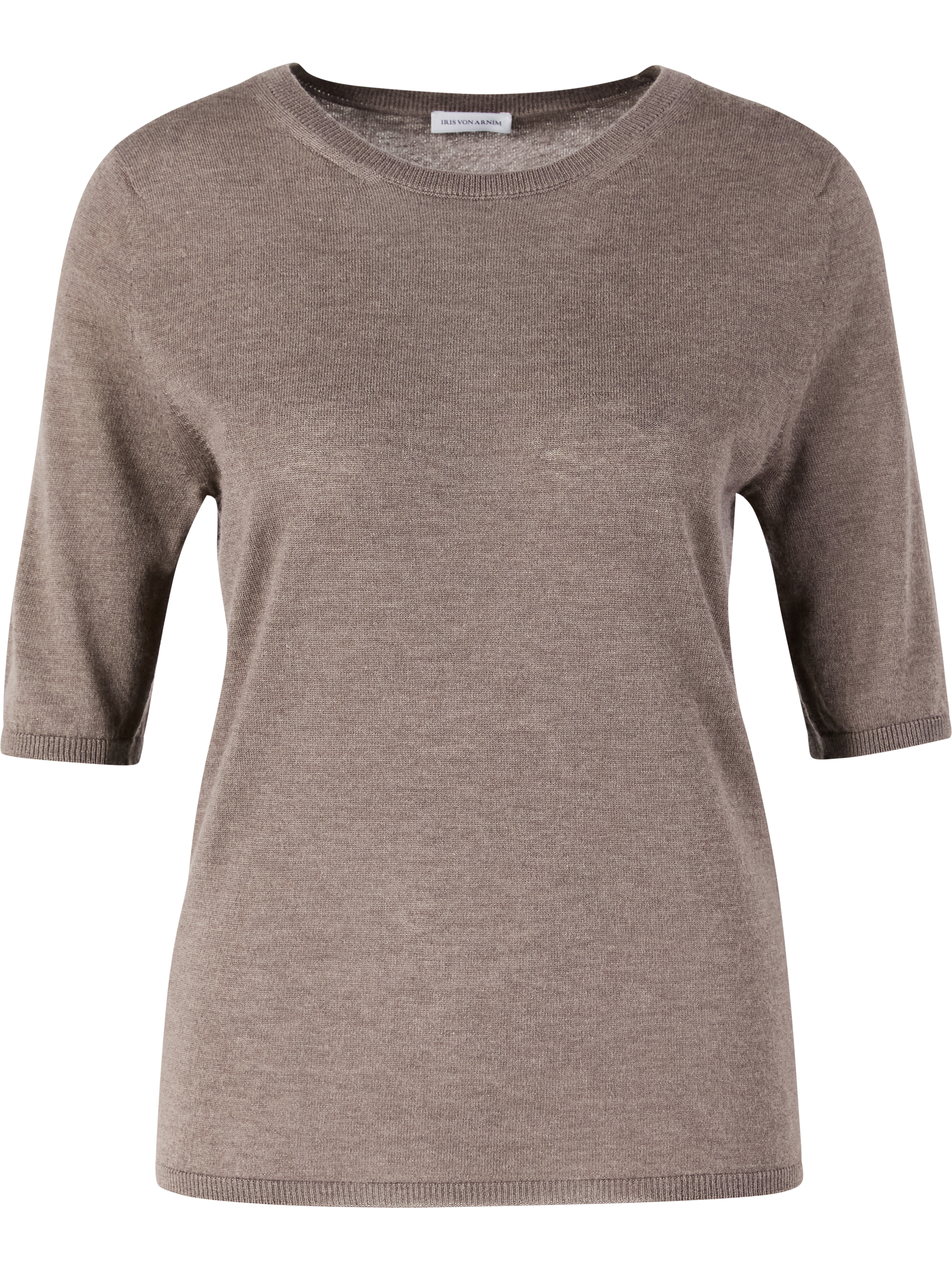 Iris von Arnim 'Lily' T-shirt in Superfine Cashmere, Taupe Delight, Product view – UNGER.DE