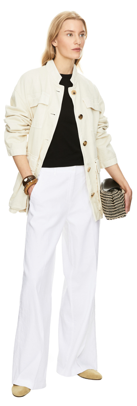 Leinenhose 'Adrienne' Weiß