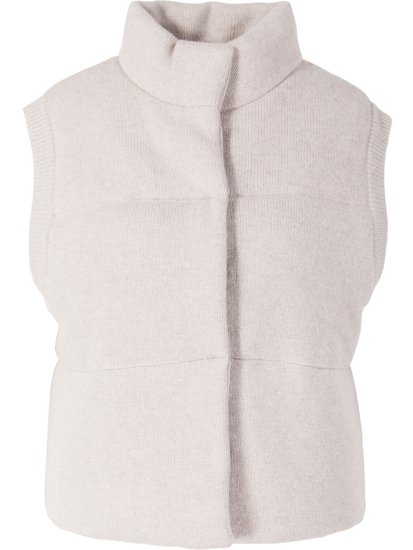 Cashmere-Weste 'Montana' mit Daunen Beige