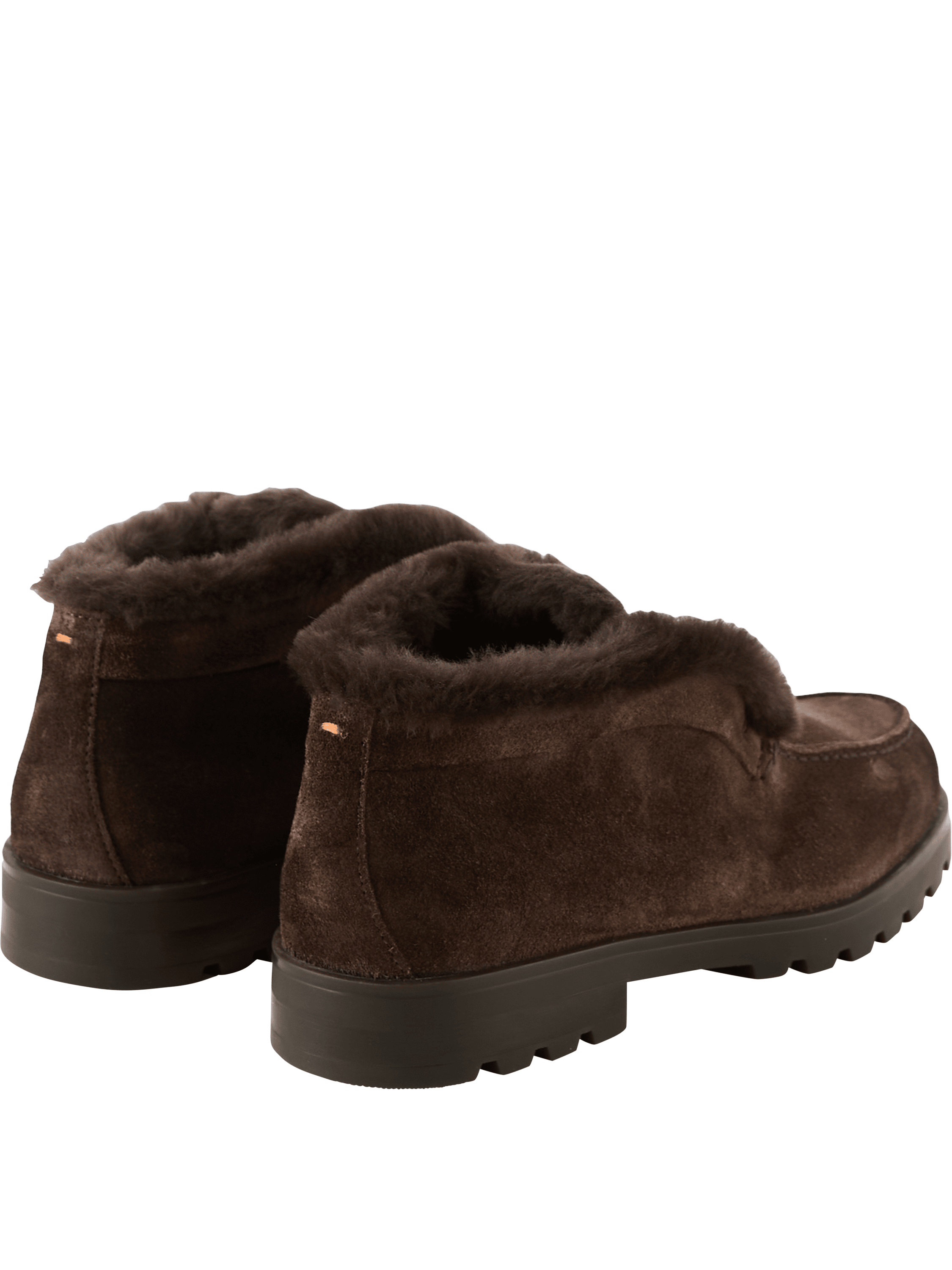 Santoni Desert Boots aus Veloursleder Dunkelbraun, Detailansicht – UNGER.DE
