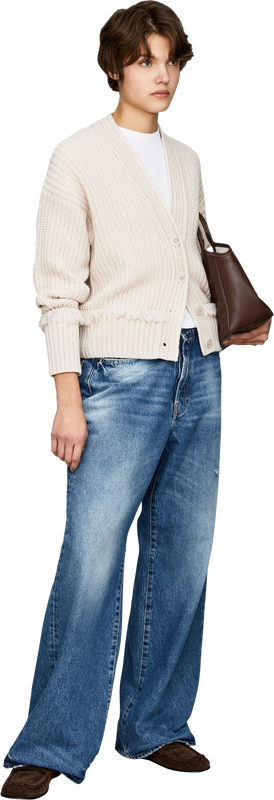 Philipa Fringes’ ‘Alabaster’ cashmere cardigan