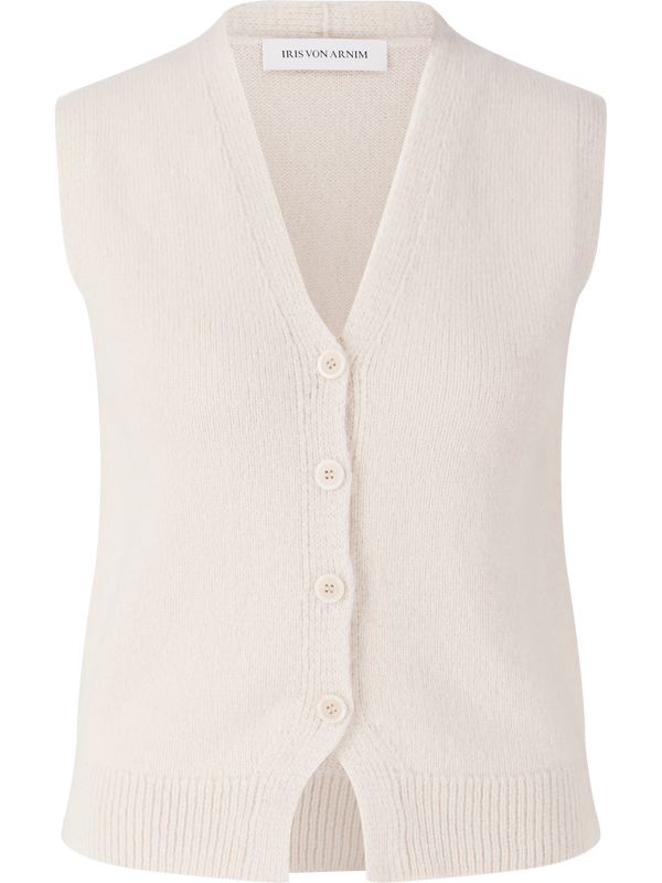 Cashmere-Seidentop 'Rena' Alabaster