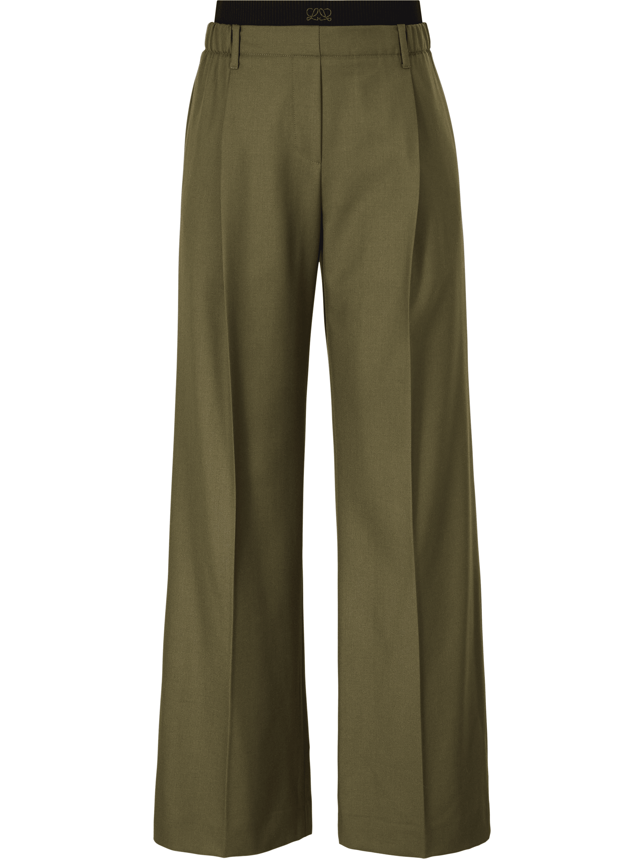 LOEWE Khaki pleated trousers, Product view – UNGER.DE