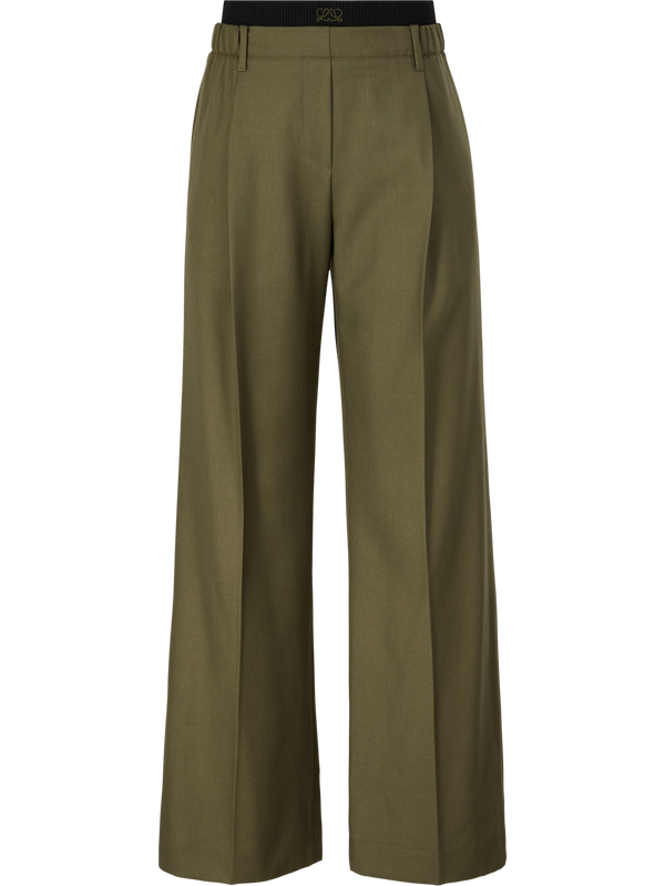 Bundfaltenhose Khaki