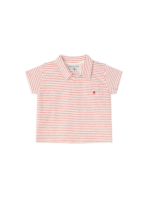 Gestreiftes Frottee-Poloshirt 'Eponge' Multi