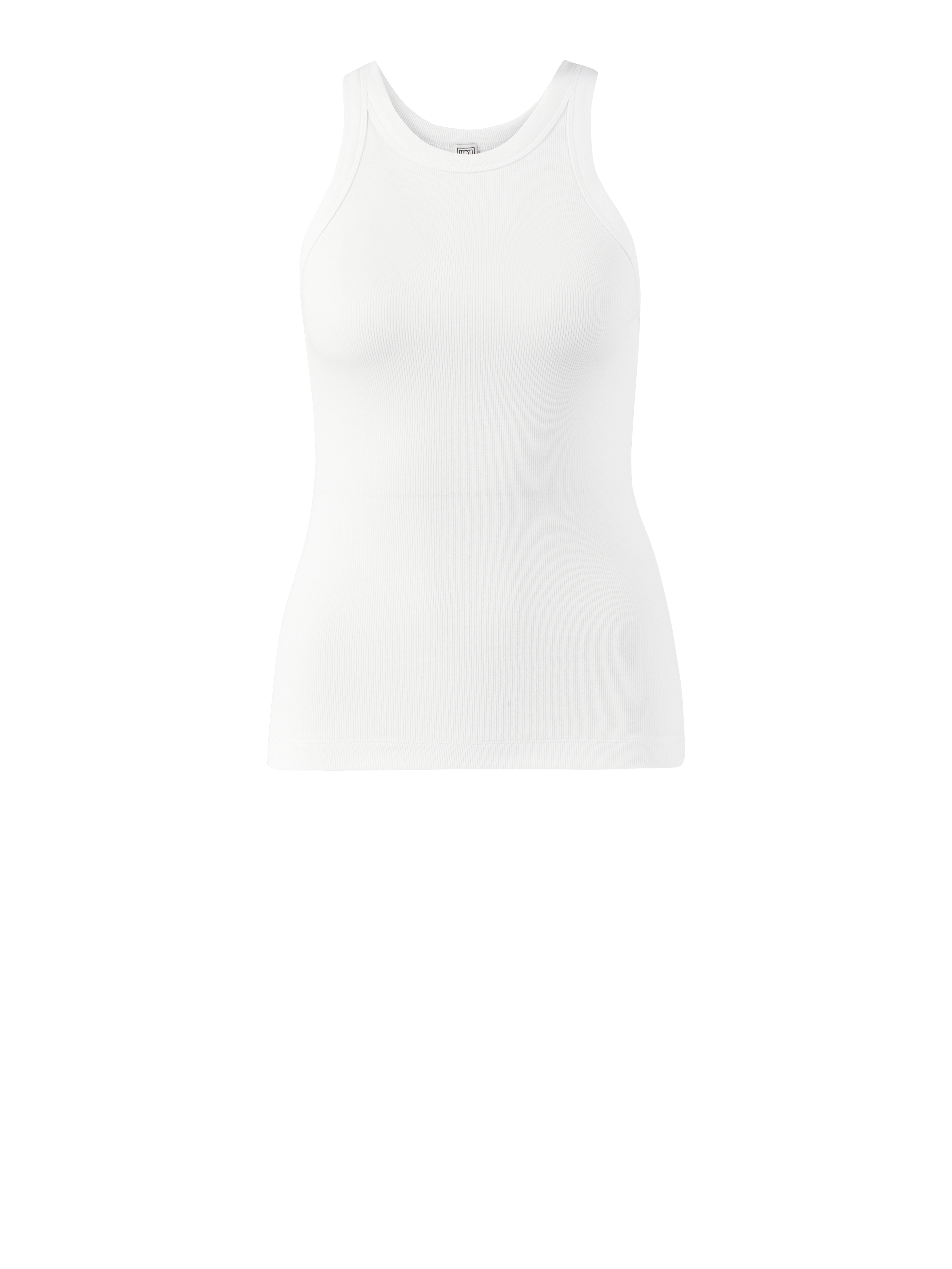 Ribbed tank top white