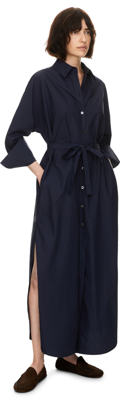 Maxikleid 'The Long Shirt' Marineblau