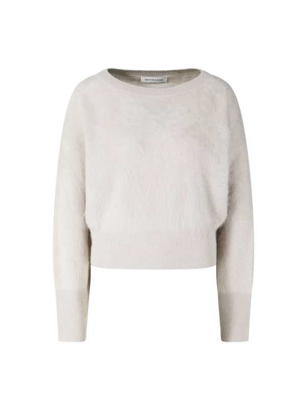 Gebürsteter Cashmere-Pullover 'Kenzie' Kitt