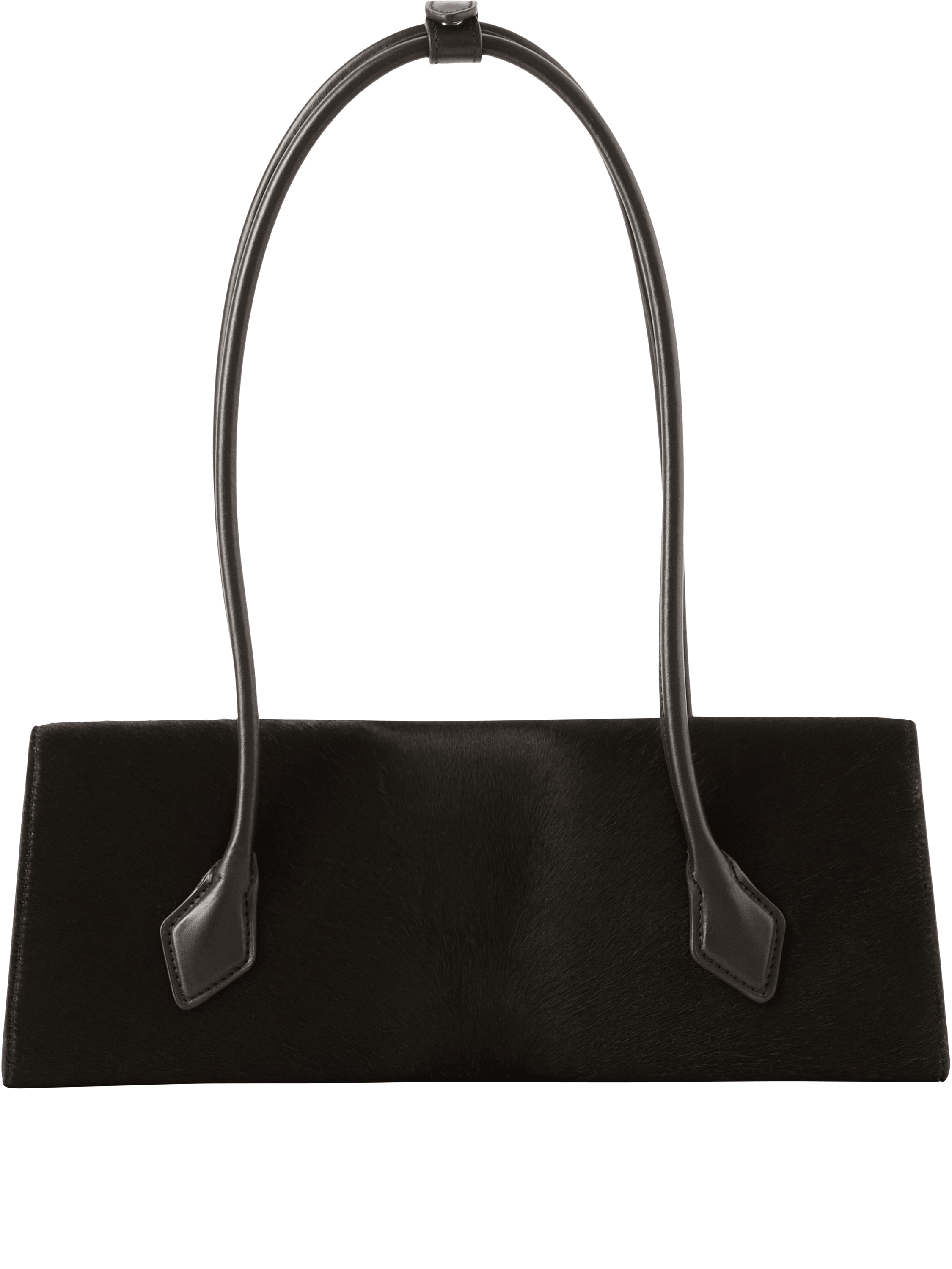 Alaïa Schultertasche 'Le Teckel Medium' aus Kalbsfell Dunkelbraun, Back view – UNGER.DE