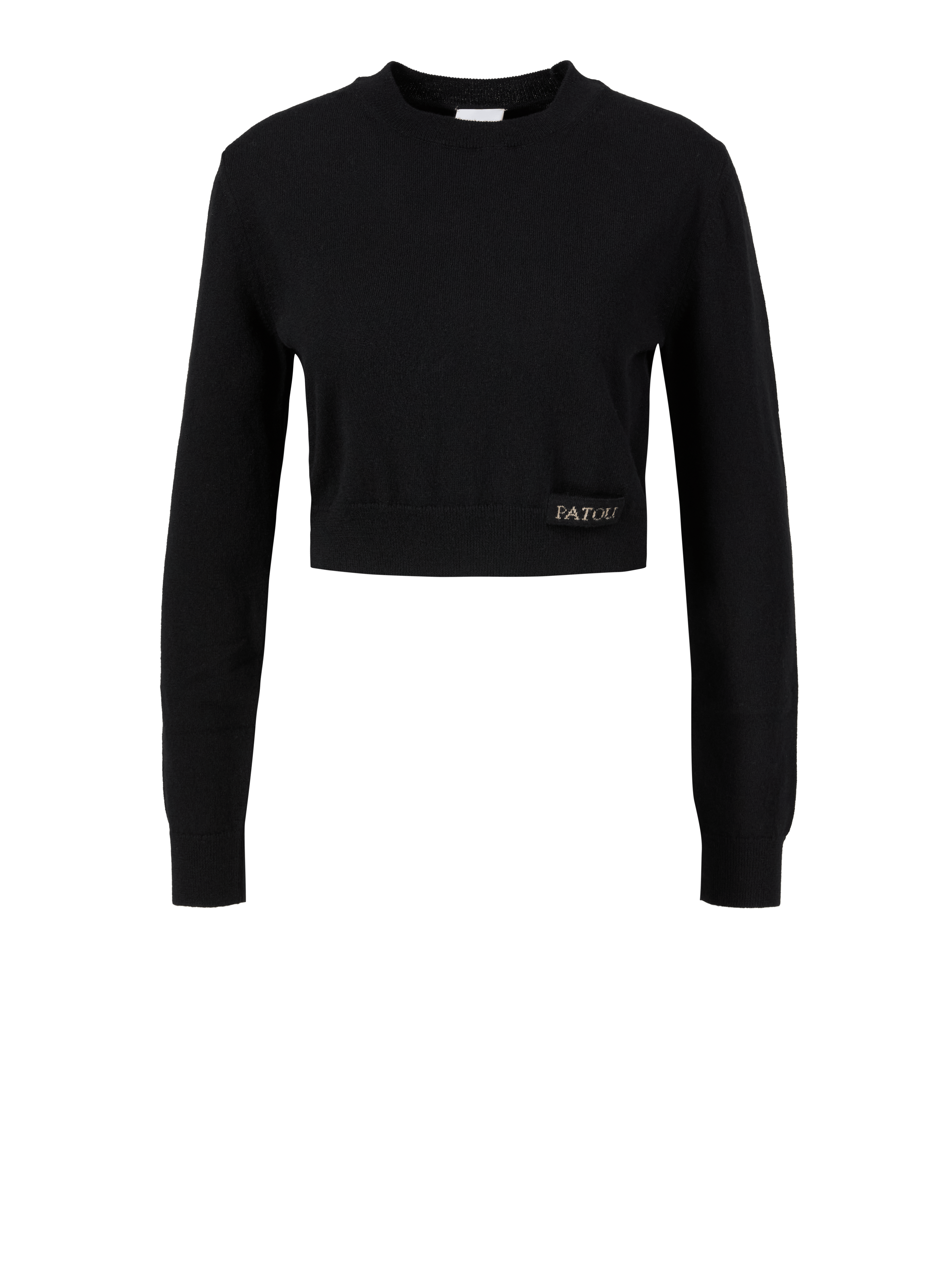 Woll-Cashmere-Pullover Schwarz