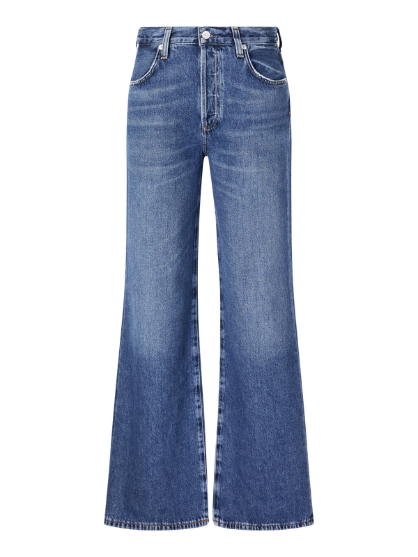 Wide-Leg Jeans 'Annina' Mittelblau