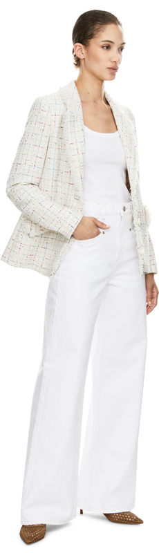 Blazer aus Tweed Crème