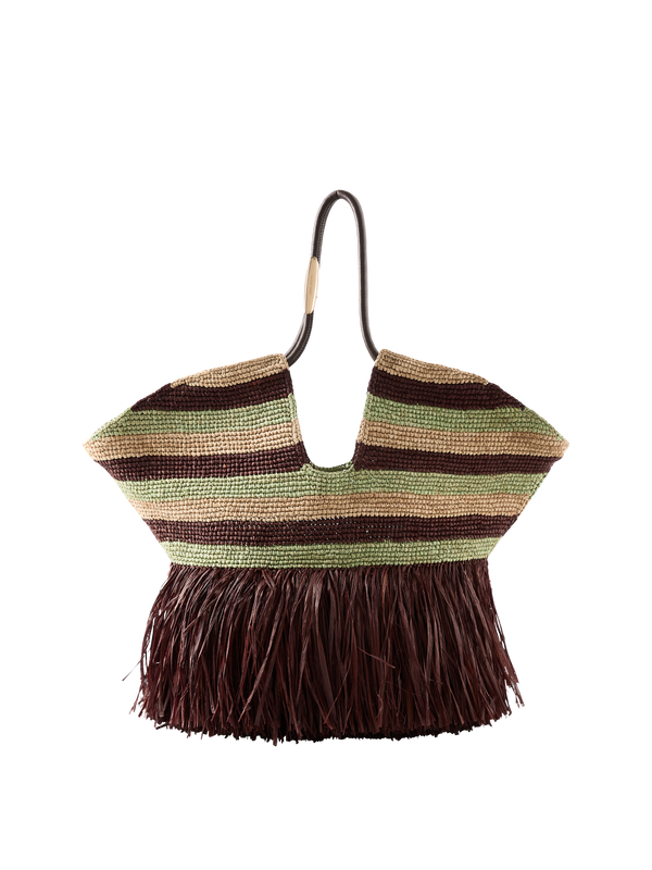 Handtasche 'Goldentime' mit Streifen Multi