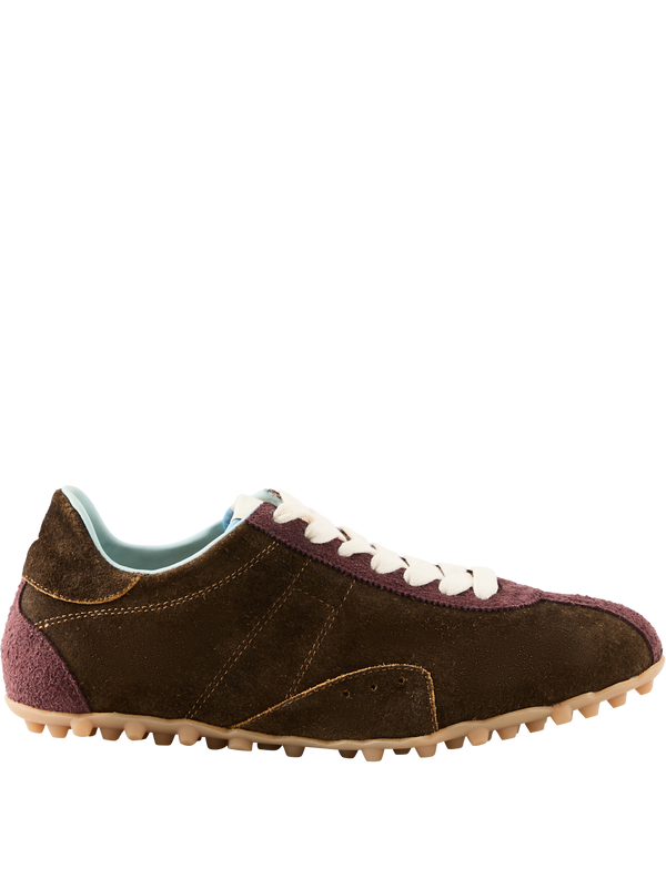 'Sprinters Low Top' trainers in dark brown suede