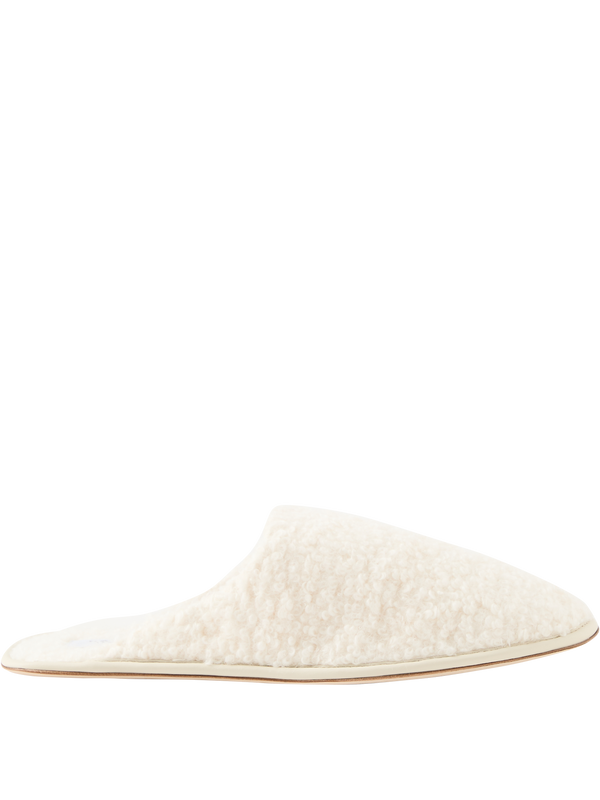 Slipper 'Bristol' aus Cashmere Weiß
