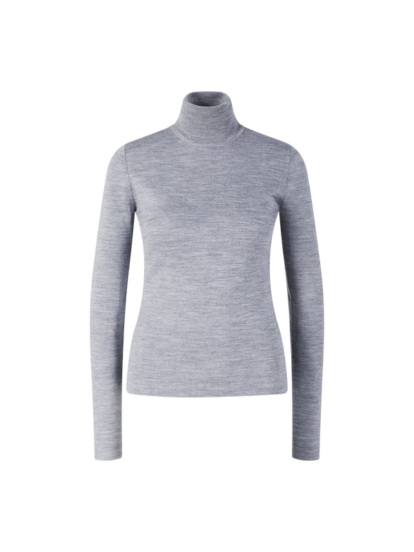Melierter Woll-Cashmere-Pullover 'May' Grau