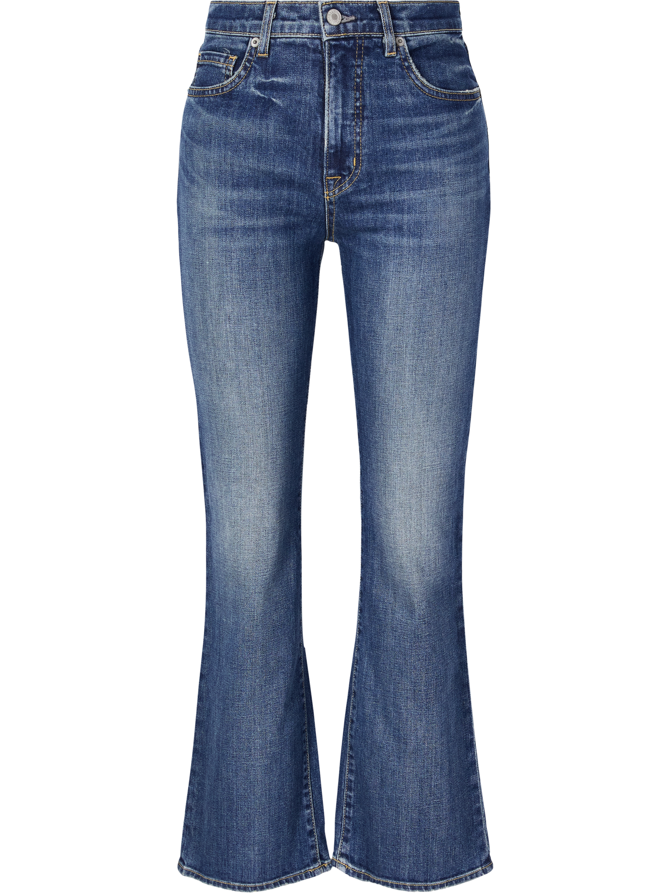 Bootcut-Jeans Mittelblau