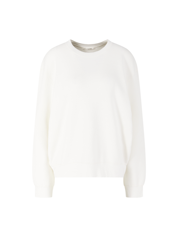 Seiden-Baumwollpullover 'Ottilie' Weiß