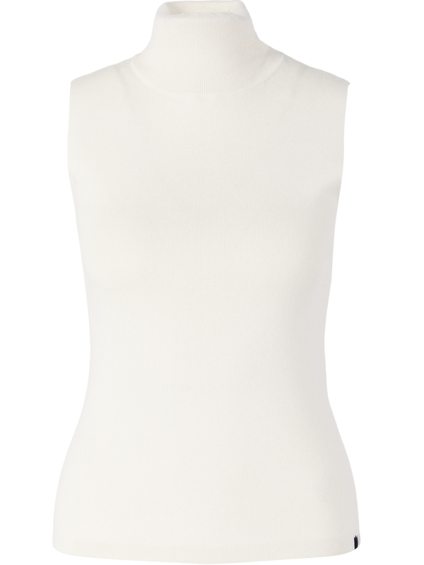 Ärmelloses Rollkragentop 'n°502 Collo' Bone