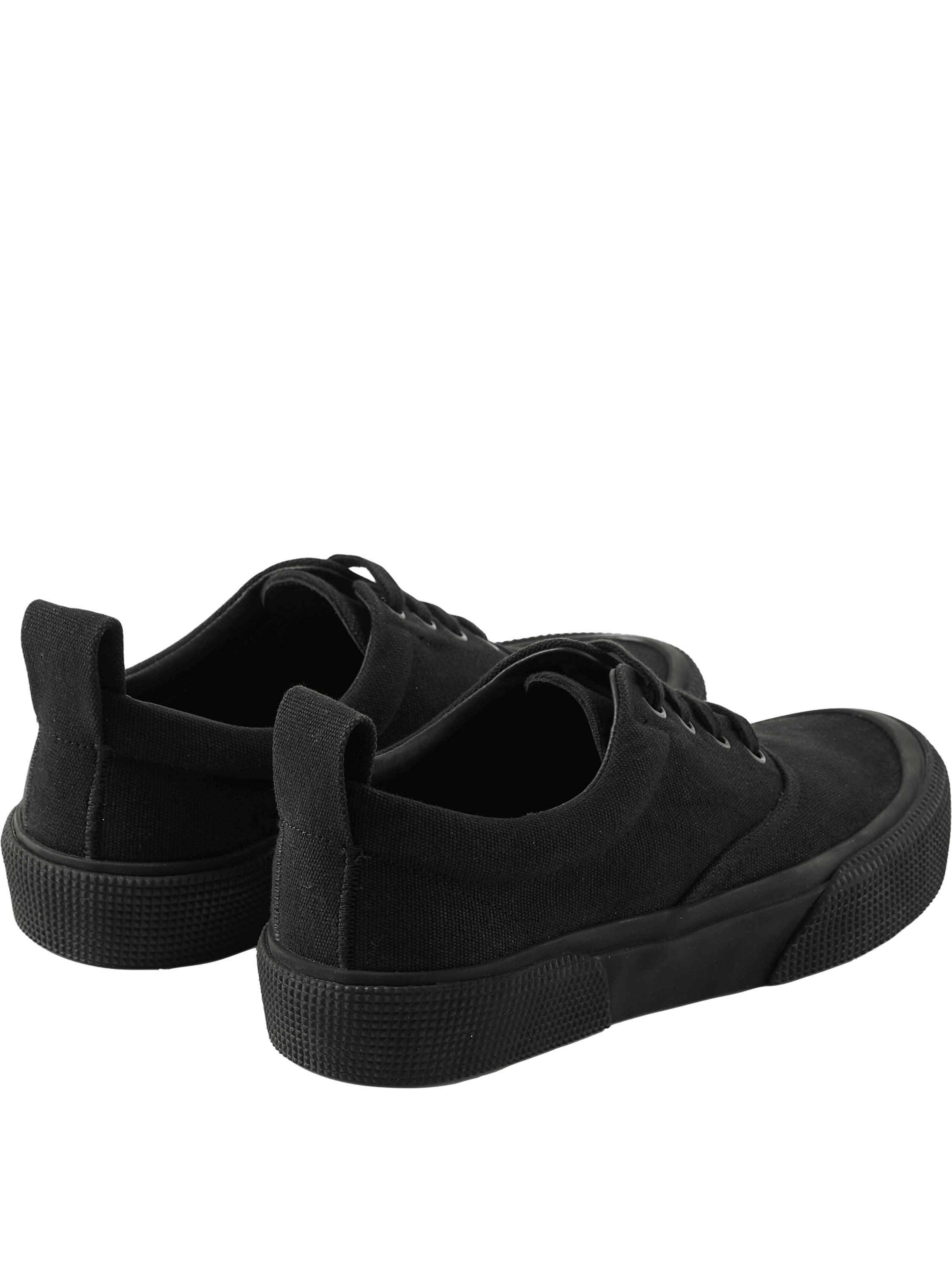 Phoebe Philo Sneaker 'Plimsole' aus Canvas Schwarz, Detailansicht – UNGER.DE