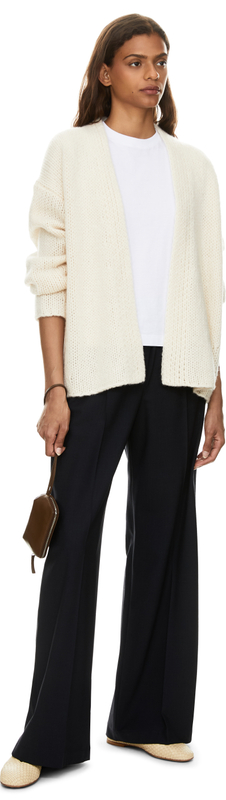 Cashmere-Seidenstrickjacke 'Jera' Ecru