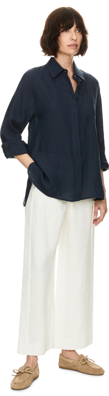 Leinenhemd 'Gala' Marineblau