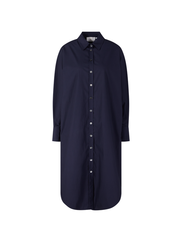 Midikleid 'The Poplin' Marineblau