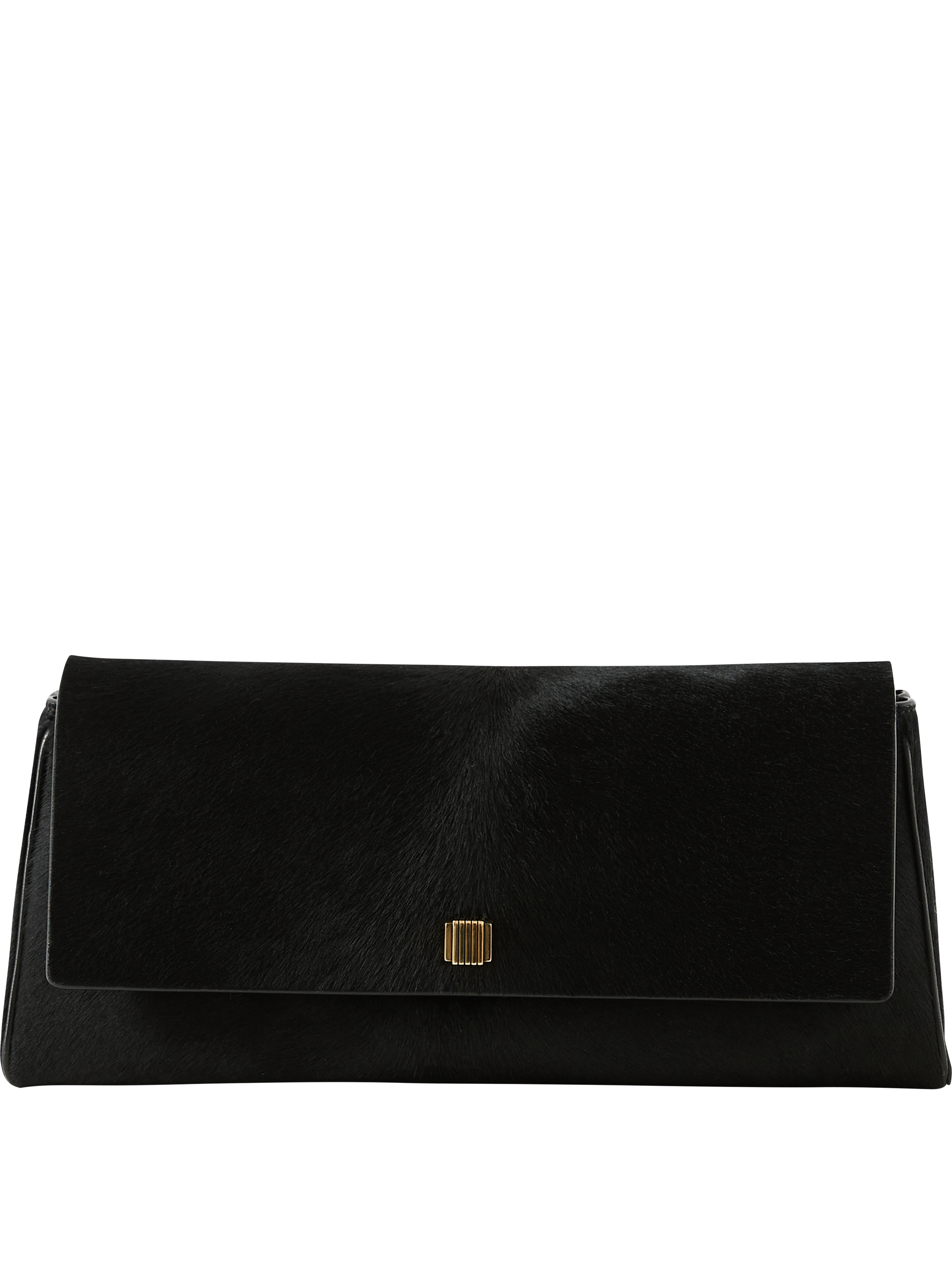 Khaite Clutch 'Audrey' aus Kalbsfell Schwarz, Produktansicht – UNGER.DE