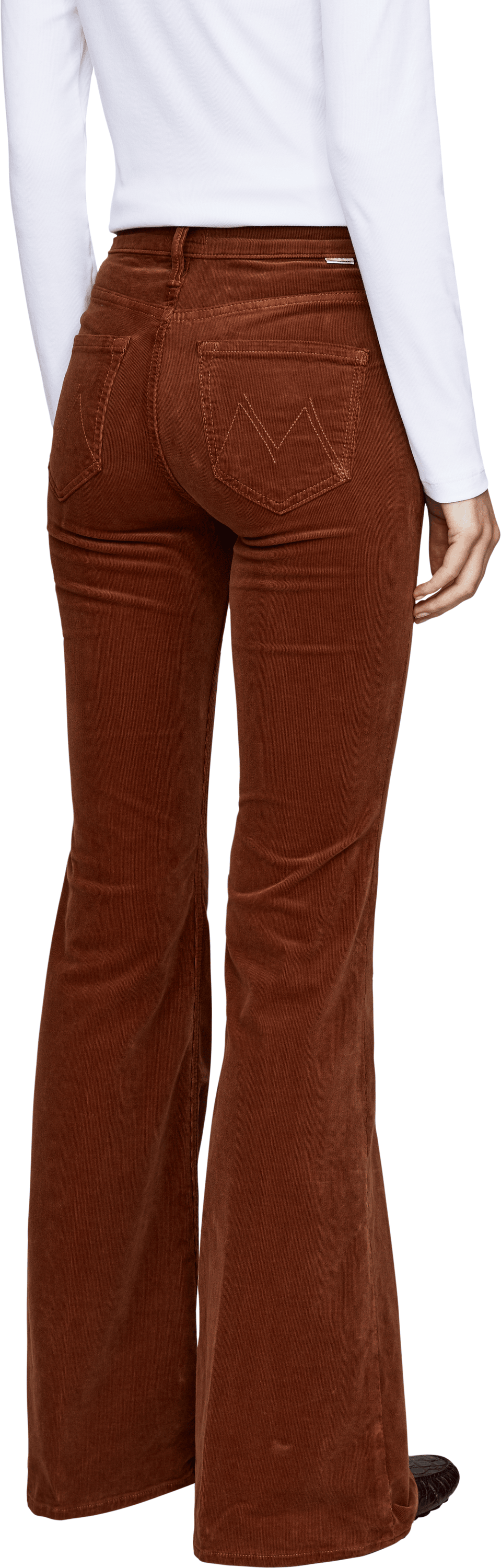 Mother Cordhose 'The Doozy' Braun, Rückansicht – UNGER.DE