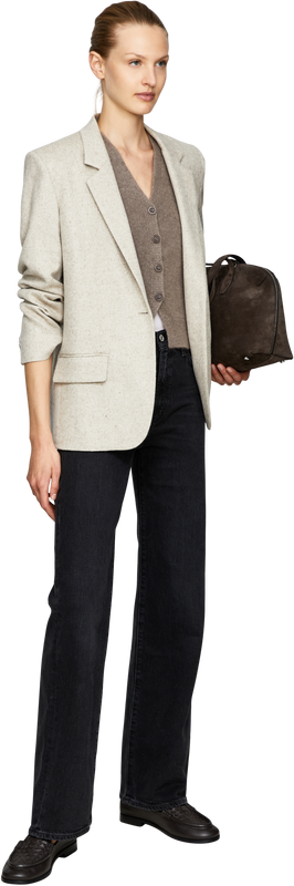 Cashmere-Seidentop 'Rena' Taupe