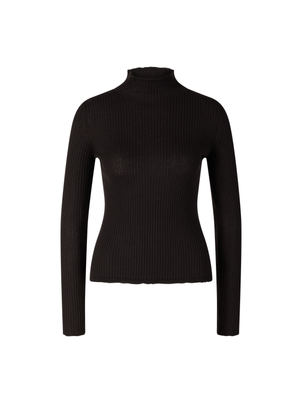 Gerippter Cashmere-Pullover 'Leanor' Schokolade