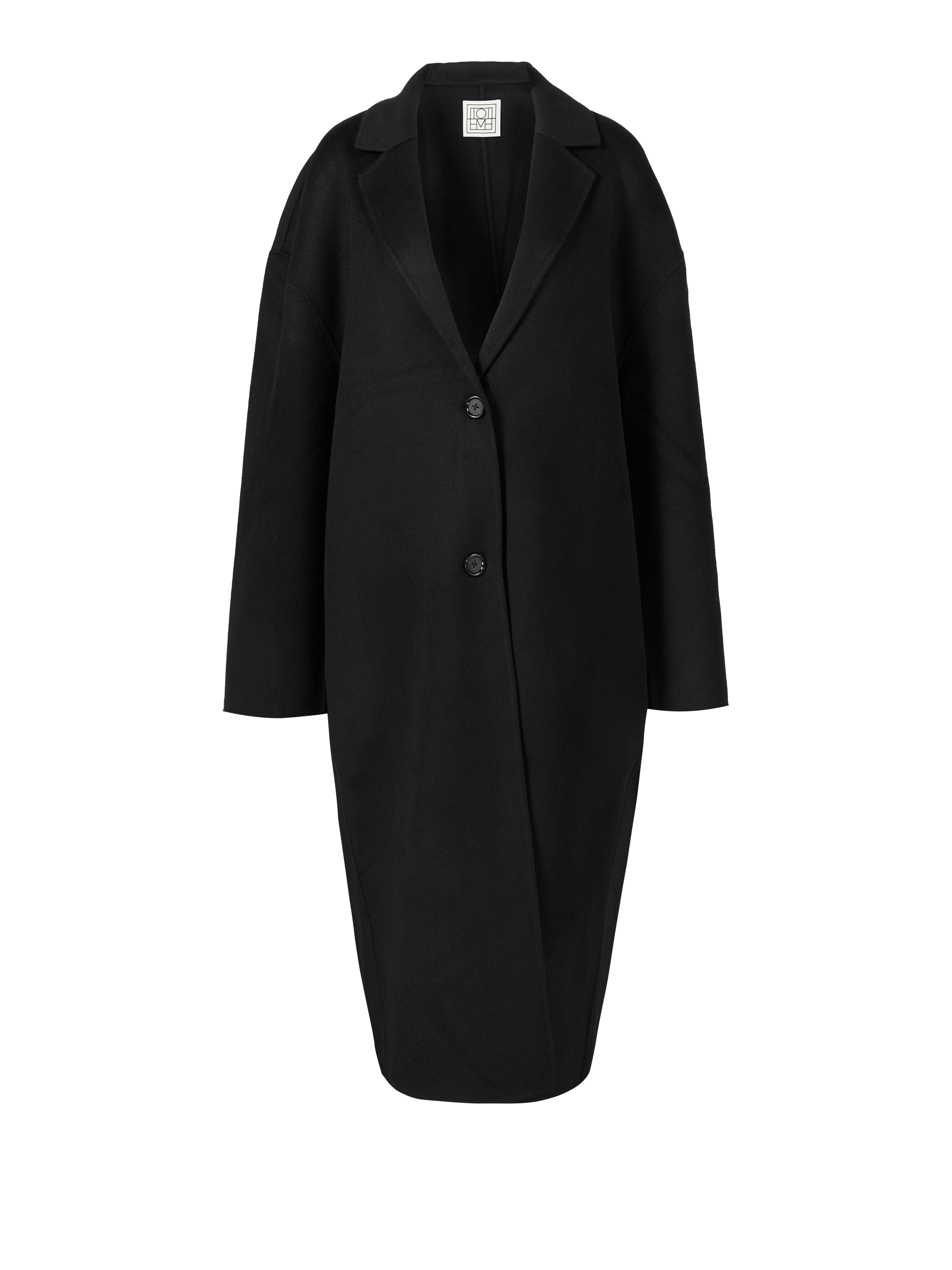 Wool coat 'Doublé Cocoon' Black 