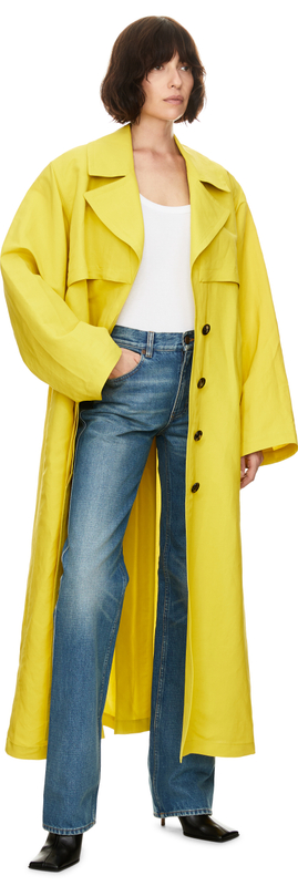 Oversized Trenchcoat Gelb