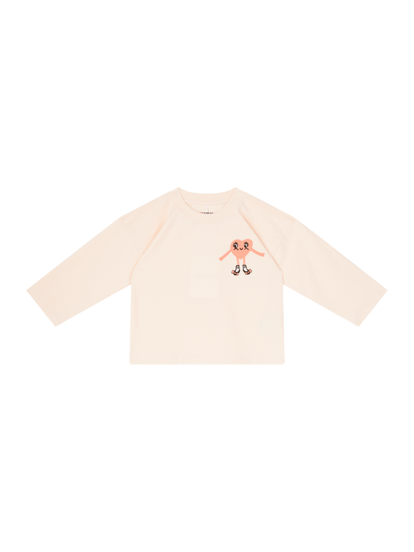 Langarmshirt 'Heart in Shoes' Pink
