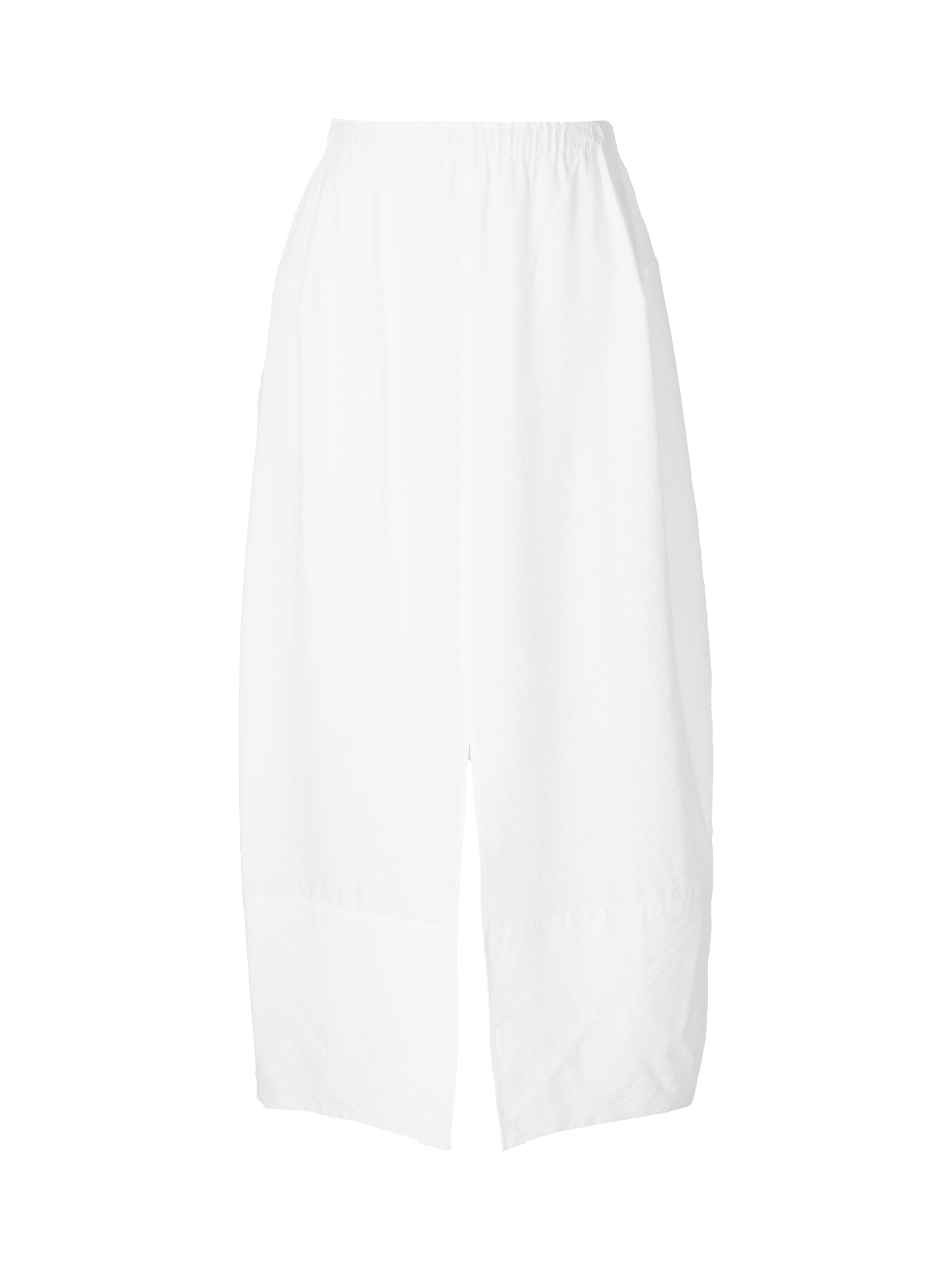 Silk skirt 'Napoli Crashed' with crinkle look Bianco