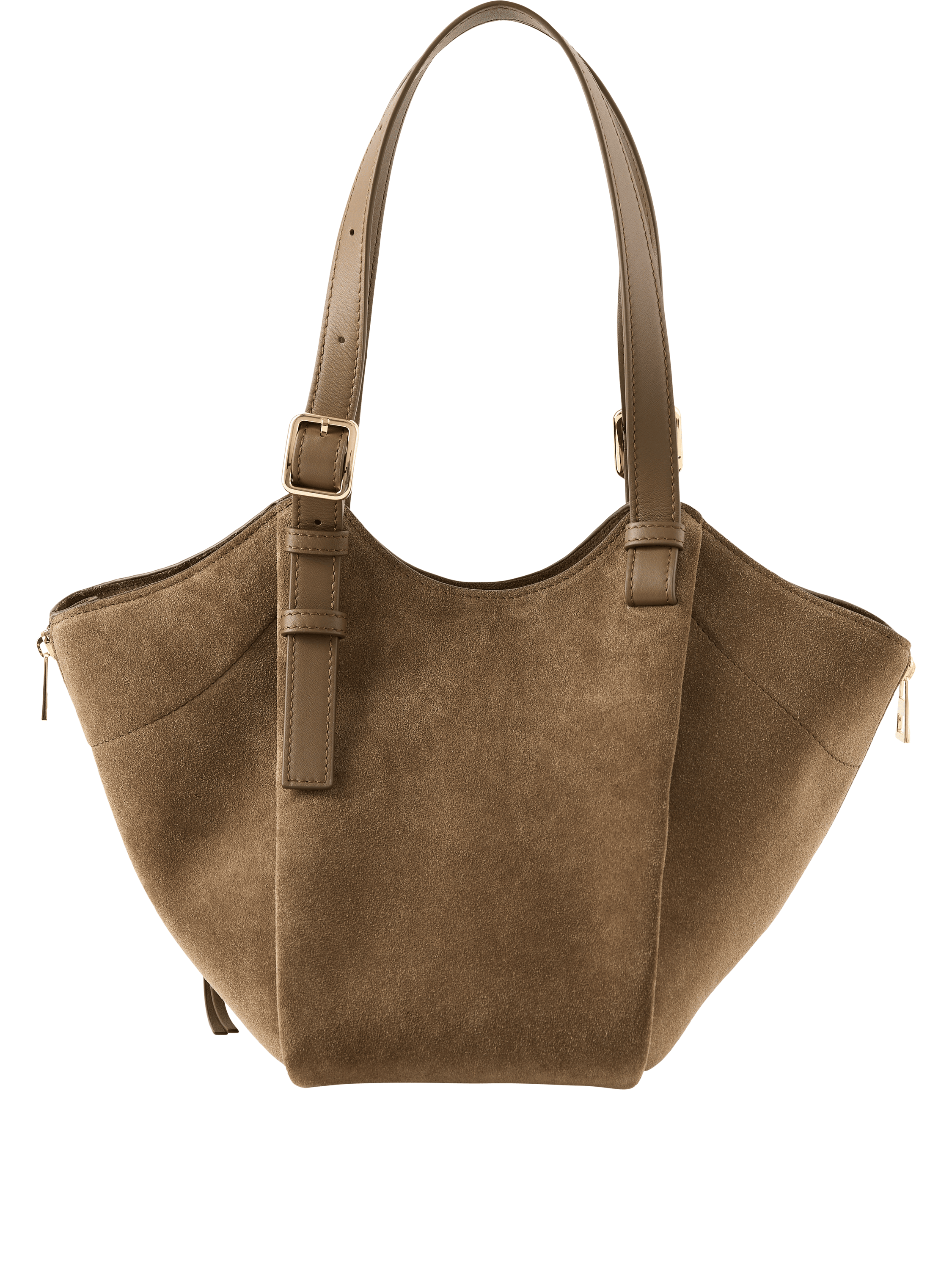 LOEWE Handtasche 'Hammock Flip Medium' Brownish Green, Rückansicht – UNGER.DE