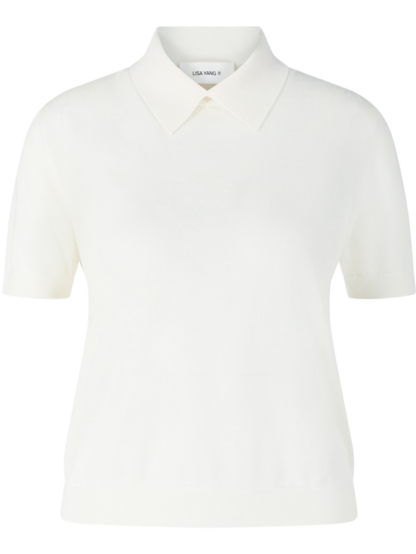 Cashmere-Polopullover 'Naara' Ivory